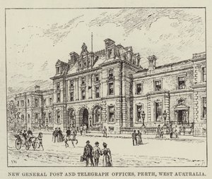 Nouveaux bureaux de poste et de télégraphe, Perth, Australie-Occidentale
